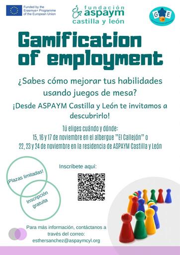 Cartel de las jornadas Gamification of employement