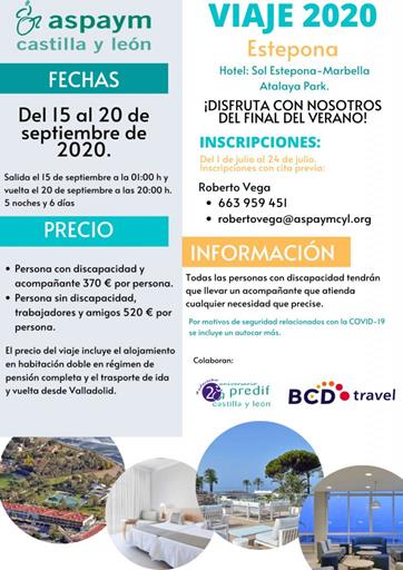 cartel viaje socios 2020