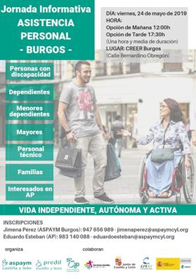 Cartel de la jornada de Asistencia personal 