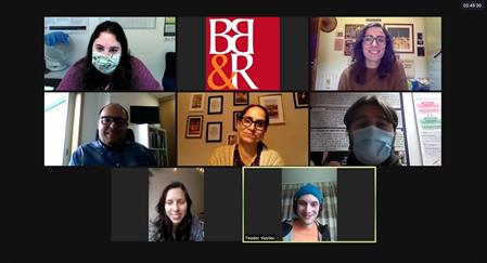 Captura de pantalla de la reunión del proyecto