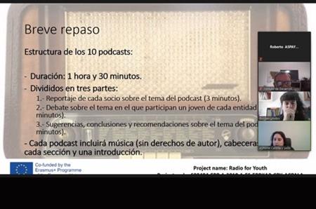 Presentación de la reunión del proyecto Radio for Youth