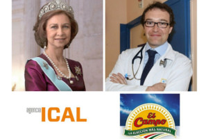 fotografía de la Reina y del doctor Arenillas