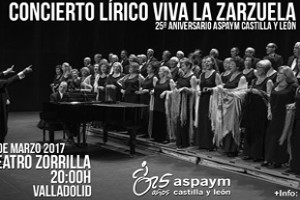 Cartel: Concierto lírico Viva la zarzuela. Teatro Zorrilla Valladolid