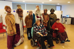 Sus Majestades los Reyes Magos en ASPAYM CYL