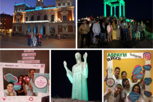 ASPAYM Castilla y León ilumina tres provincias por el Día de la Lesión Medular
