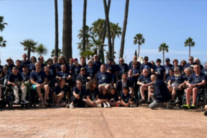 Foto de grupo del viaje de socios a Islantilla