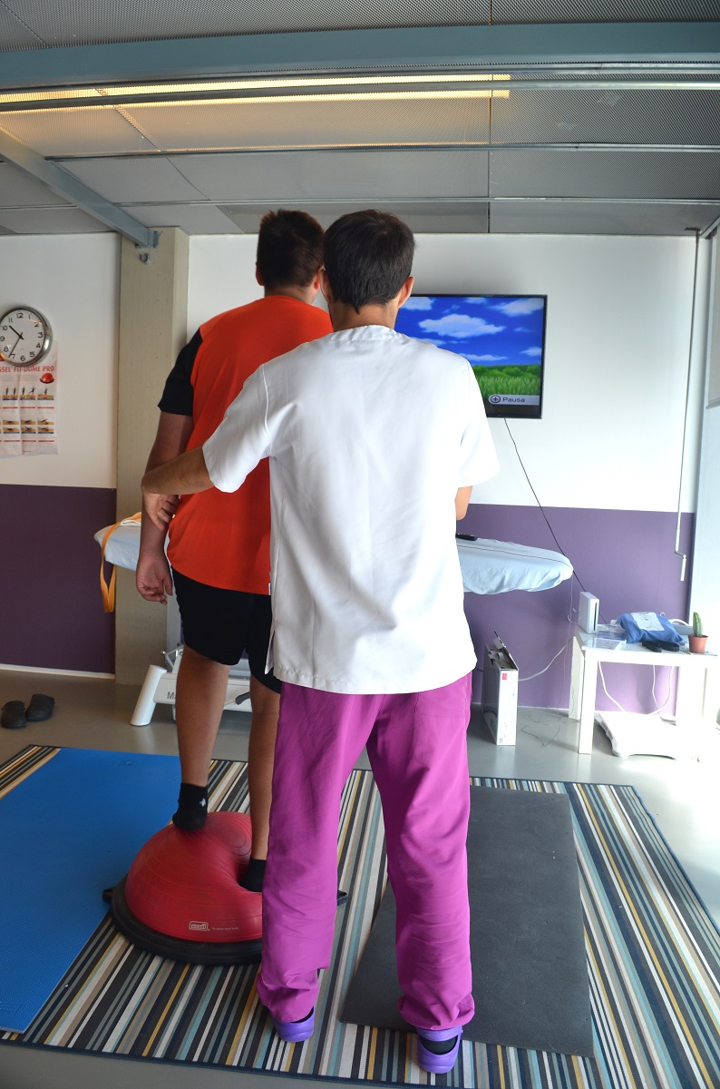Fotografía de un deportista en tratamiento en el centro de ASPAYM Palencia