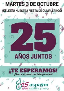 Martes 3 octubre Celebra nuestro 25 aniversario
