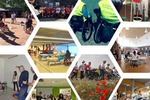 Collage con fotos de ASPAYM