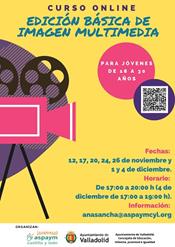 Cartel Curso online: Edición básica de imagen multimedia