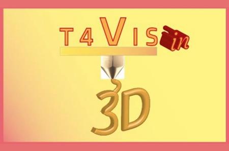 Logo del proyecto europeo financiado por Erasmus Plus, T4VIS-In3D