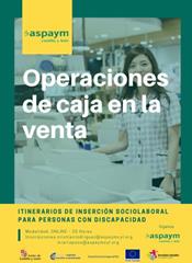 Cartelería del curso de operaciones de caja en venta
