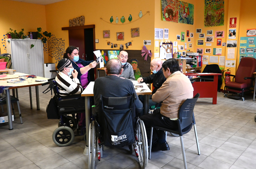 Usuarios del Centro de Día de la Unidad de Rehabilitación Neurológica