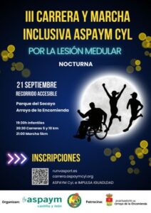 Abiertas las inscripciones online para la III Carrera y Marcha Inclusiva ASPAYM CyL por La Lesión Medular