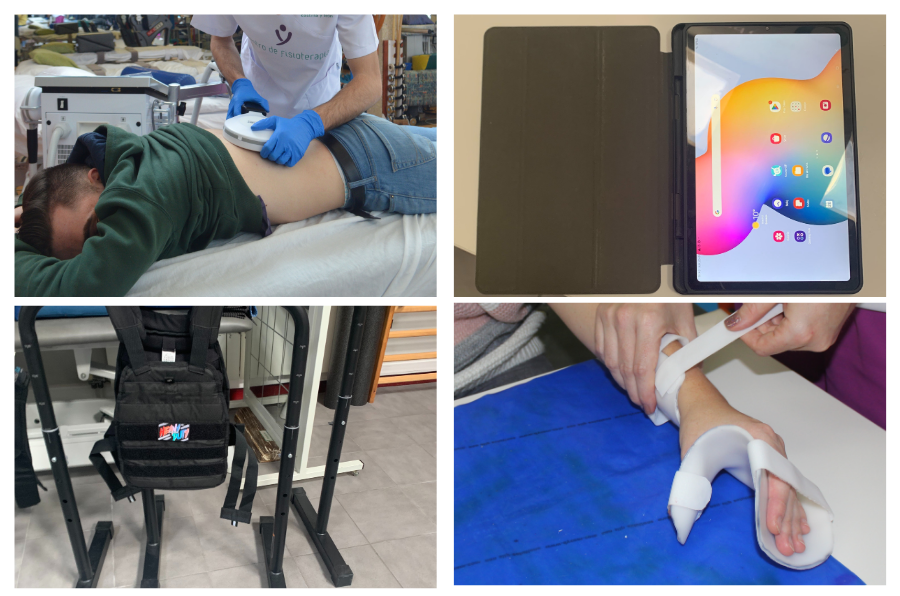 Materiales y tratamientos en los centros de rehabilitación de ASPAYM CyL