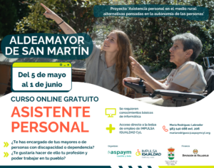 Nuevos cursos de asistencia personal en el medio rural: Aldeamayor, Viana de Cega y Villanueva de Duero