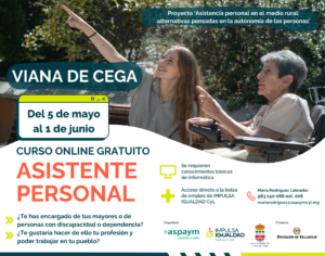 Nuevos cursos de asistencia personal en el medio rural: Aldeamayor, Viana de Cega y Villanueva de Duero