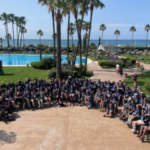 Socios durante el viaje a Islantilla