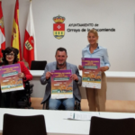 Concejala de Deportes de Arroyo, director ejecutivo de ASPAYM CyL, delegada de ASPAYM CyL y presidente de La Senda de Arroyo durante la presentación