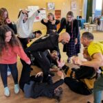 Participantes de al KA1 Mapping the journey en pleno movimiento